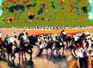 Pittura intitolato "corrida de toros" da Jose Jackson Gudamuz, Opera d'arte originale