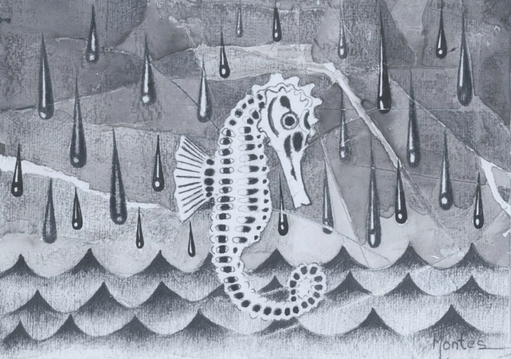 Картина под названием "Hasta los huesos, h…" - José Luis Montes, Подлинное произведение искусства, Карандаш
