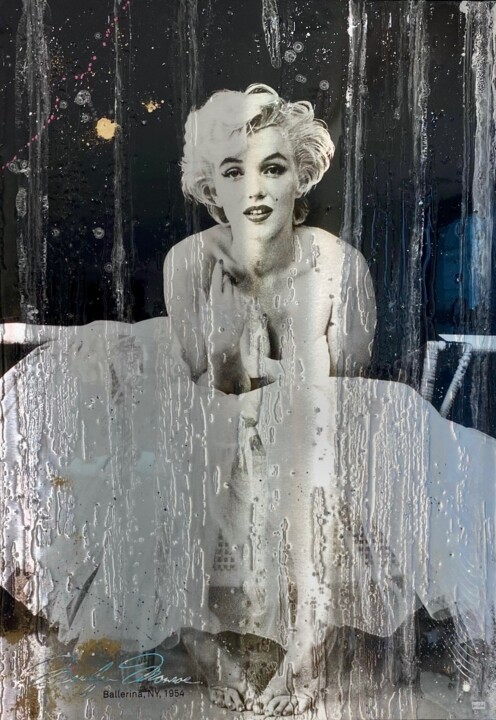 Painting titled "Marilyn Monroe Ball…" by José Salcedo, Original Artwork, 2D Digital Work Mounted on Aluminium