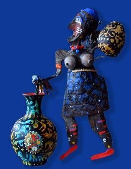 Sculpture intitulée "Sorcière" par Jose Mangano, Œuvre d'art originale