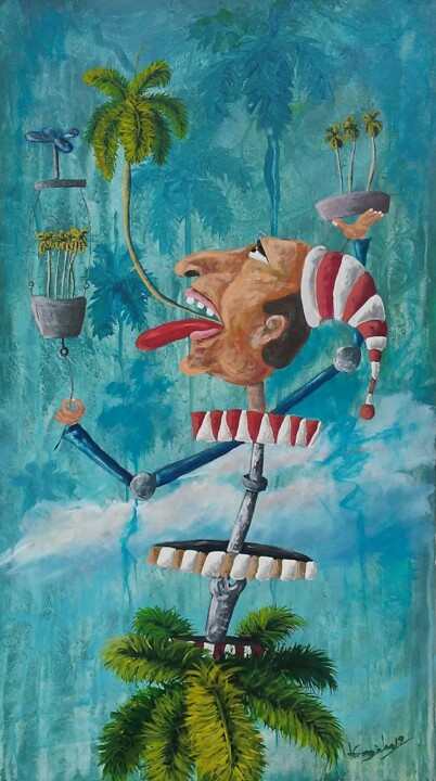 Pintura titulada "Duende" por José Manuel Gonzàlez, Obra de arte original, Acrílico