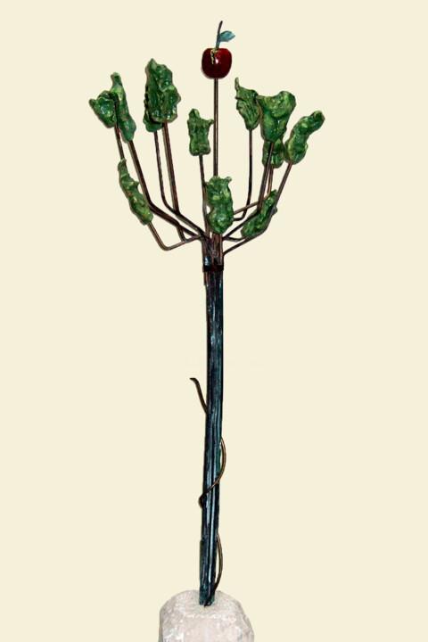 Escultura intitulada "Arvore do fruto Pro…" por José Manuel Lopes Cardoso, Obras de arte originais