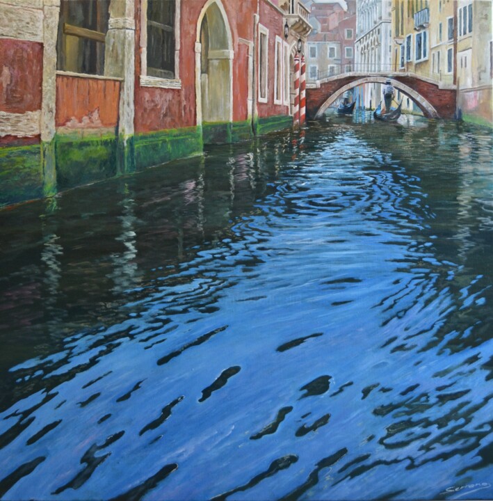 Malerei mit dem Titel "Venecia" von Jose Manuel Muñoz Serrano (oleoserrano), Original-Kunstwerk, Öl