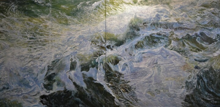 Malerei mit dem Titel "De los siete mares" von Jose Manuel Muñoz Serrano (oleoserrano), Original-Kunstwerk, Öl