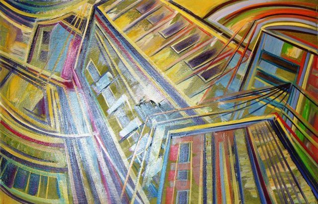 Pintura titulada "Jungla de Acero Vivo" por Jose Sucre, Obra de arte original