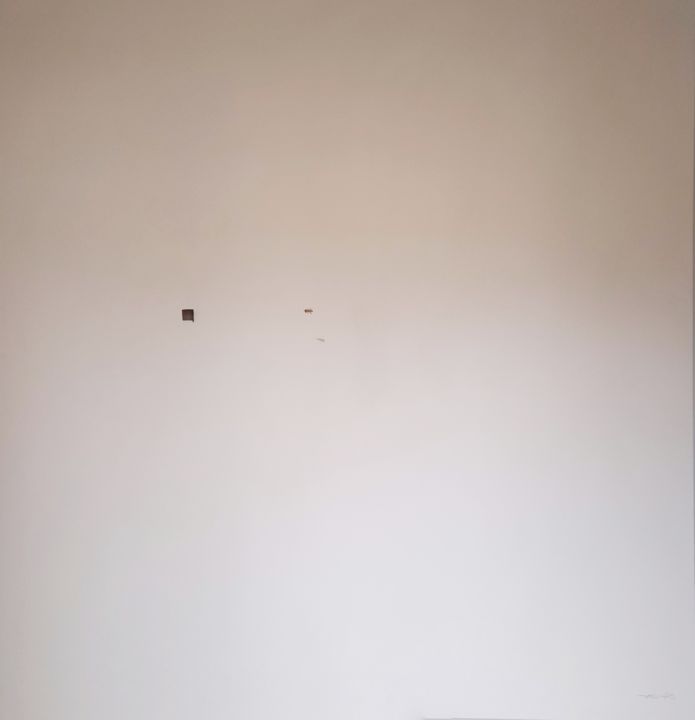 Pittura intitolato ""Fondo"" da Yaruro, Opera d'arte originale, Olio