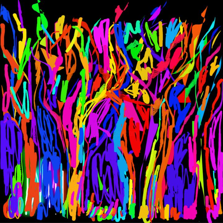 Arte digital titulada "Arboles 1" por José Yeste, Obra de arte original, Pintura Digital