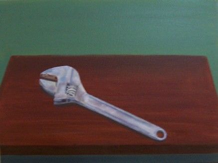 Pintura intitulada "Adjustable wrench" por José Carrilho, Obras de arte originais, Óleo