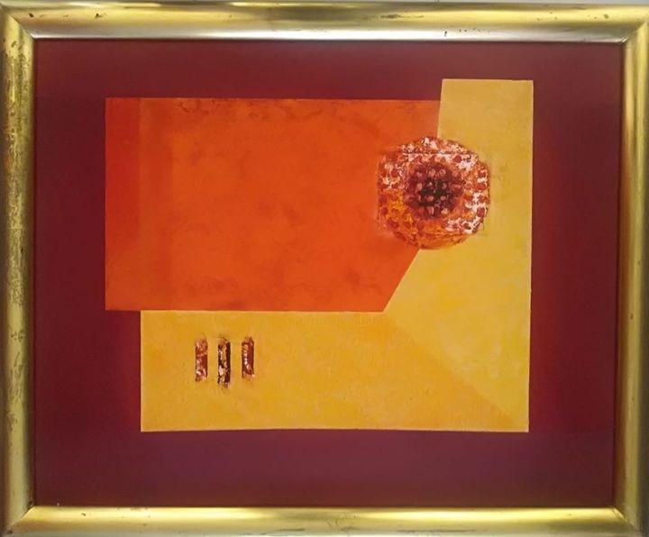 Pintura titulada "Tonos del Desierto,…" por José Contreras, Obra de arte original, Oleo