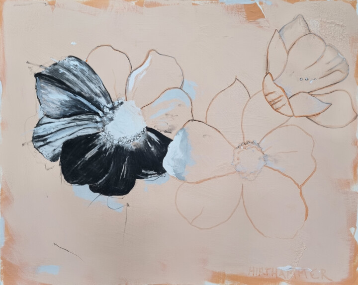 Malerei mit dem Titel "floral" von Josef Hirthammer, Original-Kunstwerk, Acryl