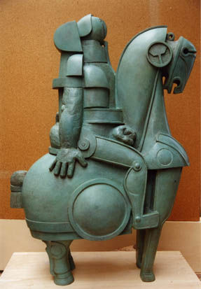 Sculpture titled "horseman  1/6 (prof…" by José  Herrera, Original Artwork