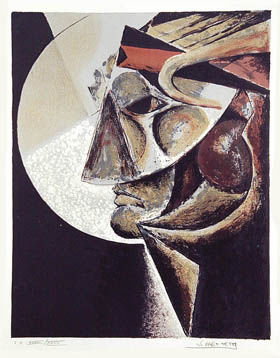 Drawing titled "Homme dans l'espace…" by José  Herrera, Original Artwork