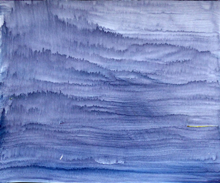 Painting titled "Grand paysage" by Joséphine Bleu, Original Artwork, Acrylic