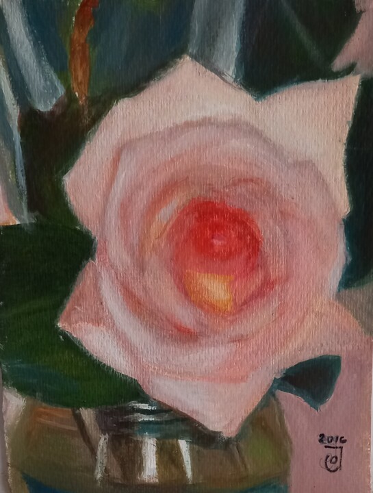 Pintura titulada "Rosa" por Jose Oña Jurado, Obra de arte original, Oleo