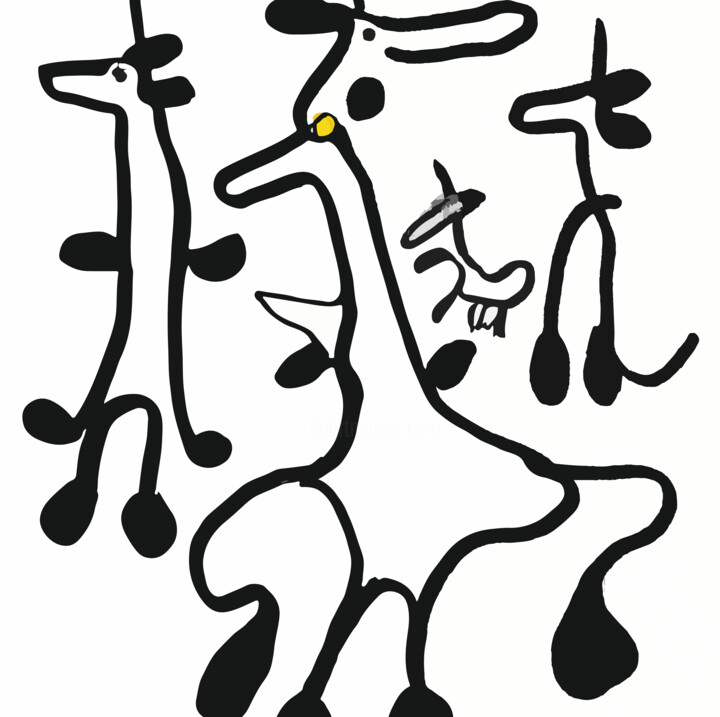 "dàncing horses" başlıklı Dijital Sanat Josep Domènech tarafından, Orijinal sanat, AI tarafından oluşturulan görüntü