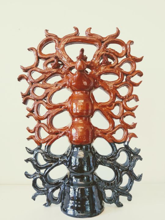 Sculptuur getiteld "Domus Cumulus." door Josep Anguera Roca, Origineel Kunstwerk, Klei