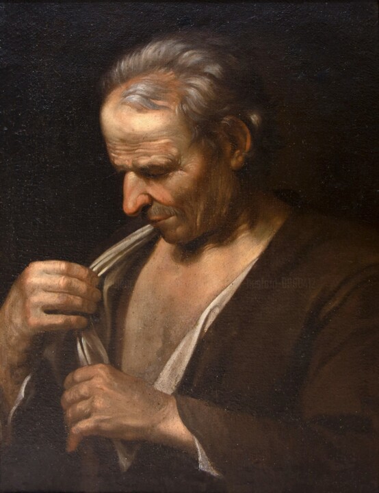 Pintura intitulada "Filosofo stoico" por Joseph Leonard Gary Hesford, Obras de arte originais, Óleo