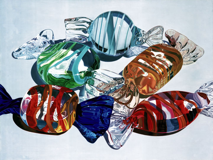 Pintura titulada "Sweet Reflections" por Joseph Michetti, Obra de arte original, Oleo