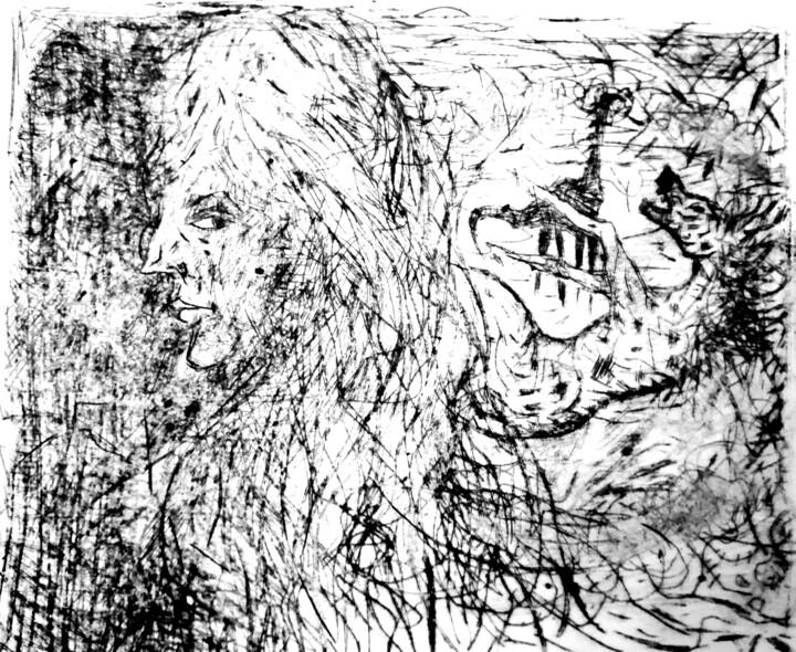 Отпечатки и Гравюры под названием "Horse SCRATCHING HI…" - Joseph Urie, Подлинное произведение искусства, Травление