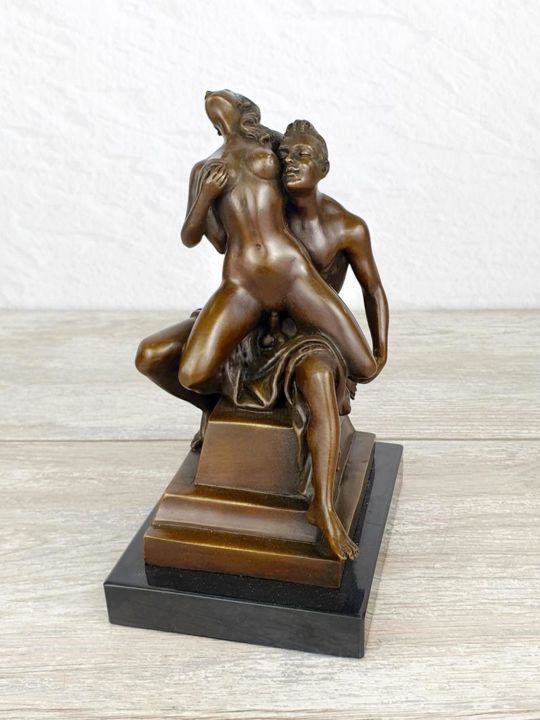 Scultura intitolato "Union du corps - Sc…" da Modernart, Opera d'arte originale, Bronzo