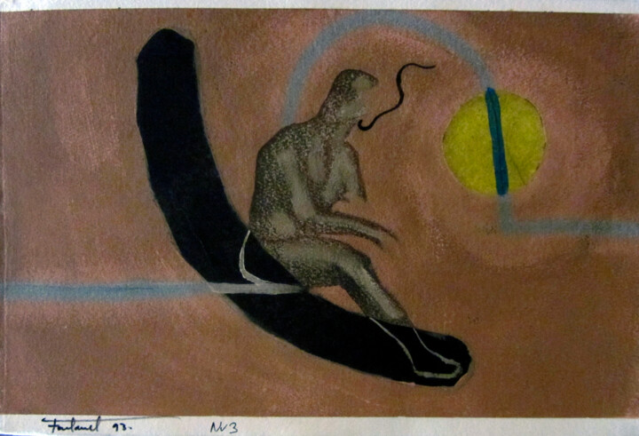 Peinture intitulée "Nu 3" par Josep Maria Fontanet Sureda, Œuvre d'art originale, Acrylique