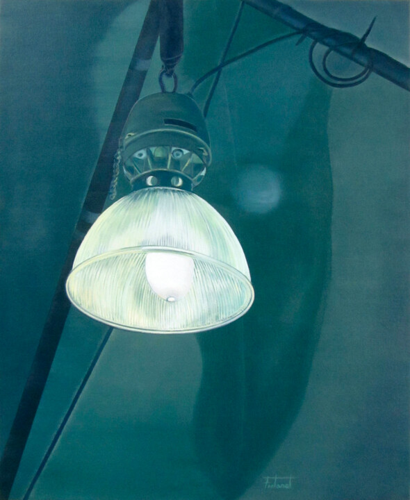 Pintura titulada "Llum Verda 2" por Josep Maria Fontanet Sureda, Obra de arte original, Oleo Montado en Bastidor de camilla…