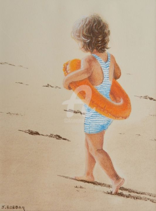 Peinture intitulée "Petit mousse" par Josette Roboam, Œuvre d'art originale, Pastel
