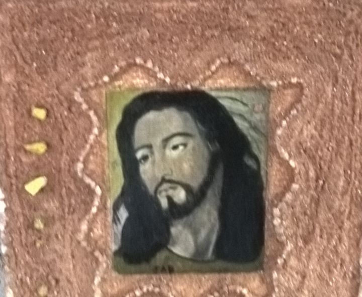 Painting titled "Jesus" by Jab, Original Artwork, Watercolor