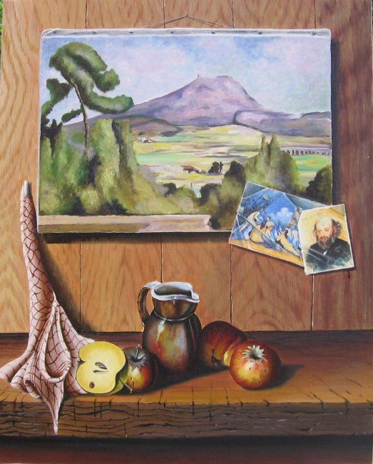 绘画 标题为“hommage à Cezanne” 由José Windels, 原创艺术品