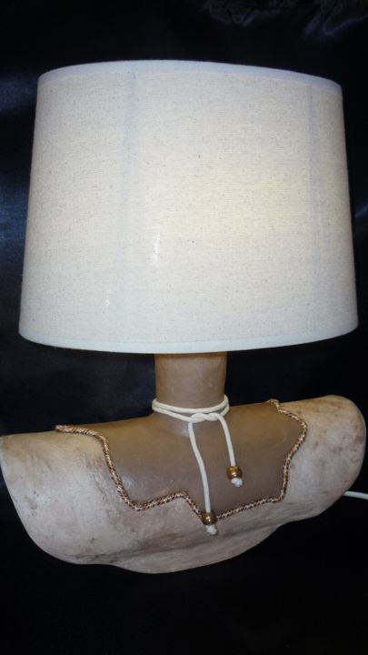 제목이 "lampe céramique"인 조형물 Josi Rica로, 원작, 도예