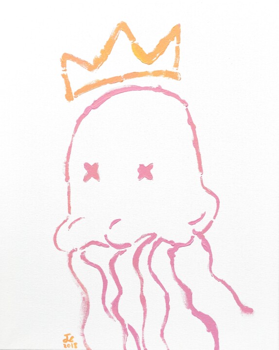 Peinture intitulée "KING OF GO WITH THE…" par Josiah Stam, Œuvre d'art originale, Acrylique