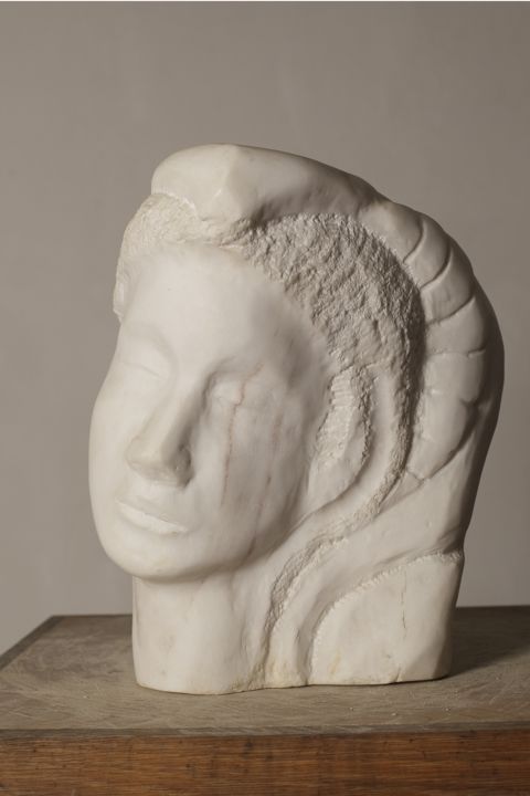 Sculpture intitulée "Mila" par Josiane Chabel, Œuvre d'art originale, Pierre