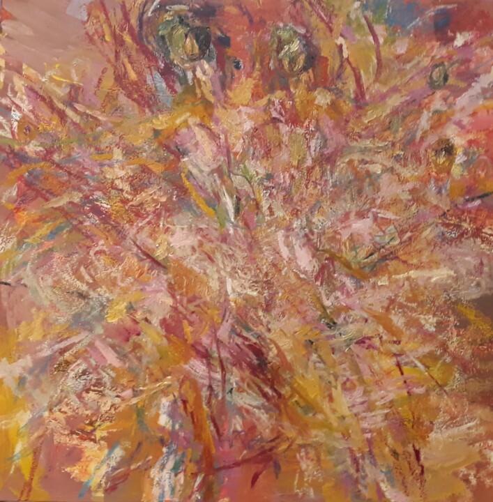 Malerei mit dem Titel "Les Danseuses Du Ta…" von Josiane Zarka, Original-Kunstwerk, Öl
