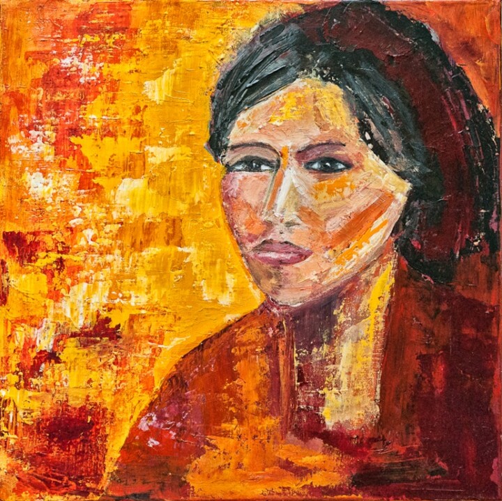 Painting titled "Soraya" by Josie Albertus, Original Artwork