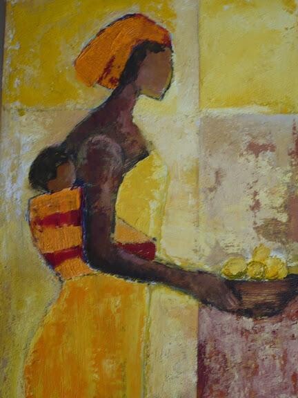 Painting titled "Africa" by Josie Albertus, Original Artwork