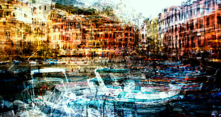 Photography titled "Portrait of Vernazza" by Josip Biondić, Original Artwork, Digital Photography