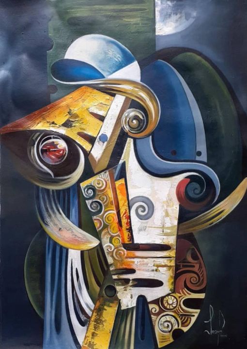 Pintura titulada "Musica de la vida" por Josue Rodriguez, Obra de arte original, Oleo