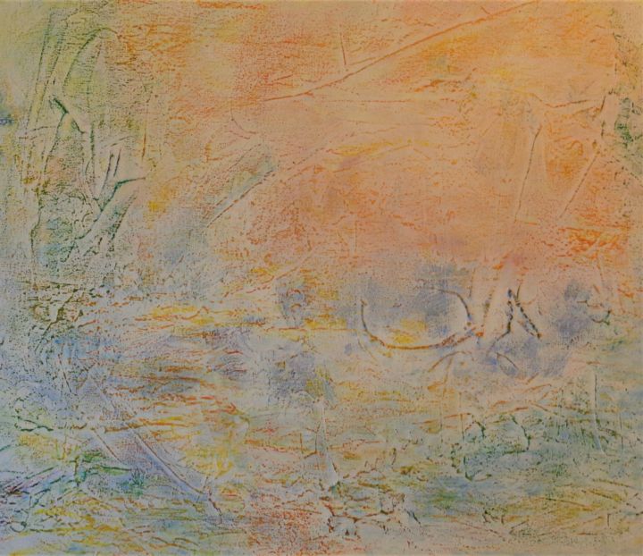 Peinture intitulée "Hiver" par Josy Moreau-Peter, Œuvre d'art originale, Huile