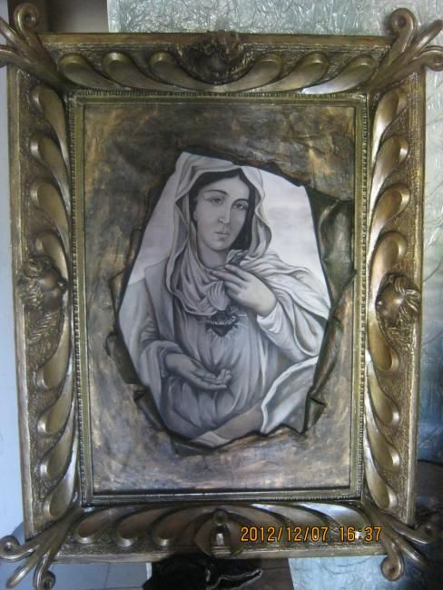 Escultura intitulada "Coração de Maria" por Jota Vieira, Obras de arte originais, Outro