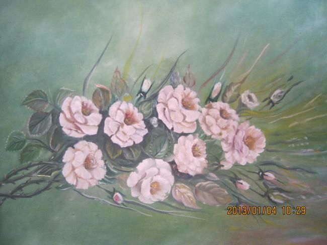 Pintura intitulada "Bouquet" por Jota Vieira, Obras de arte originais, Óleo