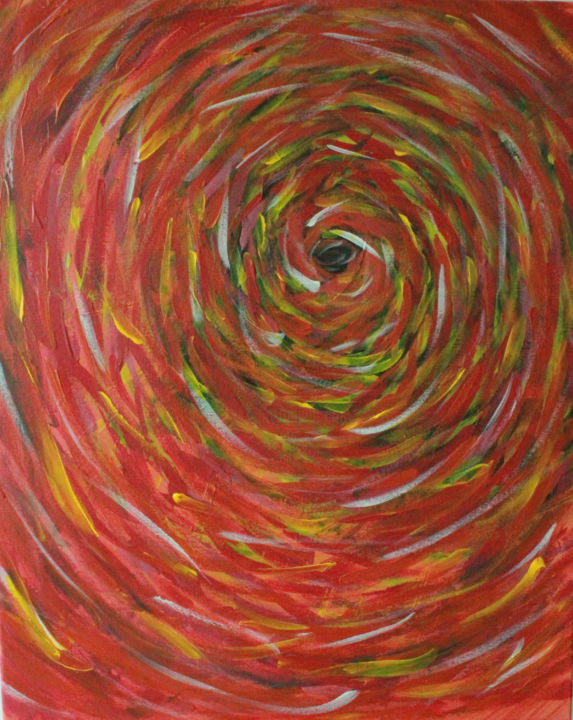 Painting titled "soulstorm" by Pi, Original Artwork, Acrylic
