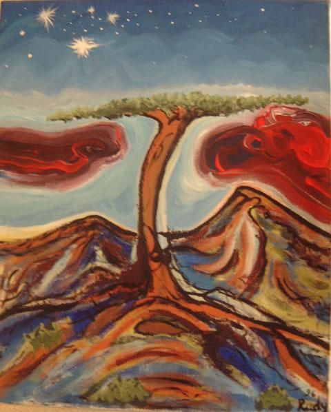 绘画 标题为“l'arbre de joshua.” 由Raphael Journo, 原创艺术品