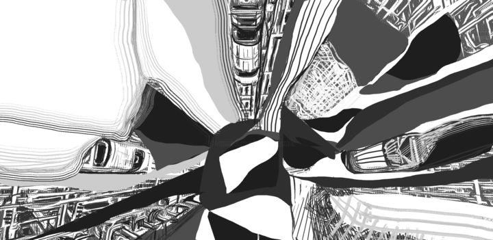 Digitale Kunst getiteld "Running" door Jovana Pestoric, Origineel Kunstwerk, 2D Digital Work