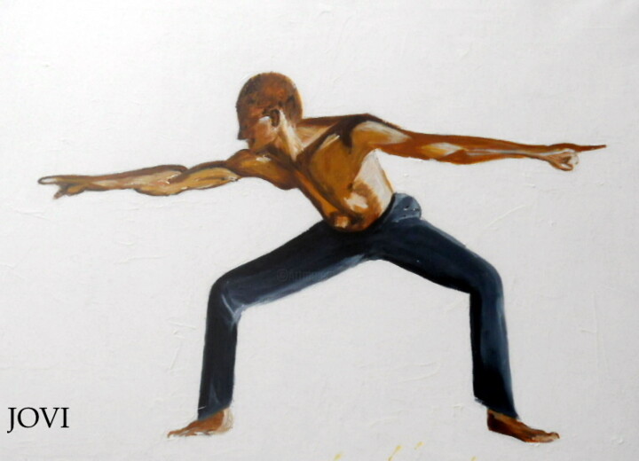 Malerei mit dem Titel "danseur" von Viviane Joanchicoy Jovi, Original-Kunstwerk, Acryl