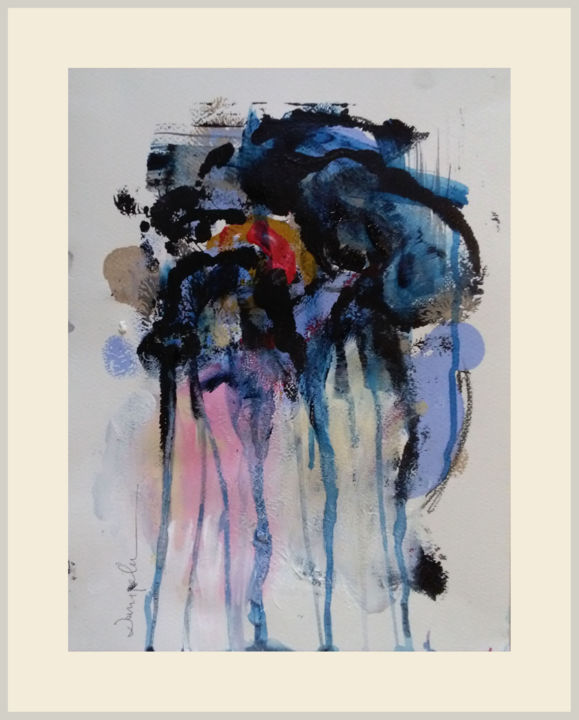 Painting titled "Observer" by Danijela Jovic, Original Art, Acrylic
