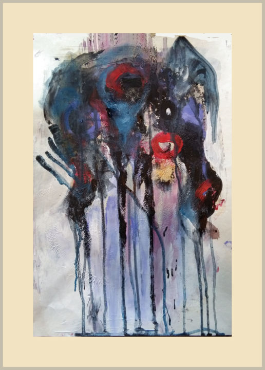 Painting titled "He Brings Luck" by Danijela Jovic, Original Art, Acrylic