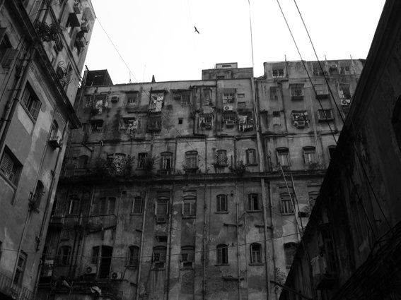 Фотография под названием "Old Apartments" - Joy Roy Choudhury, Подлинное произведение искусства