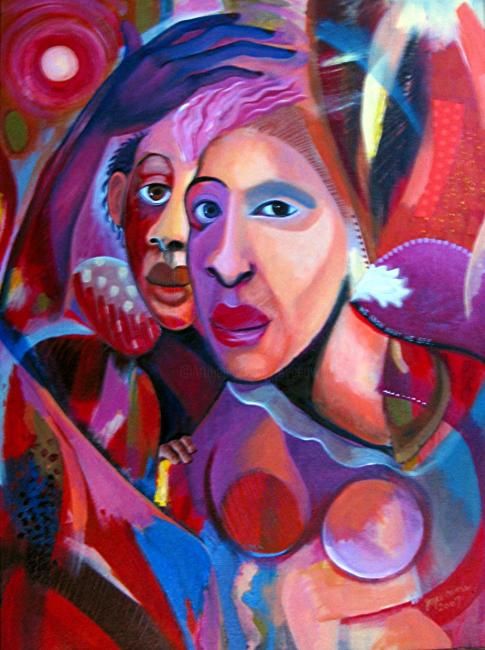 Картина под названием "We Know What We See" - Joyce Owens, Подлинное произведение искусства, Акрил
