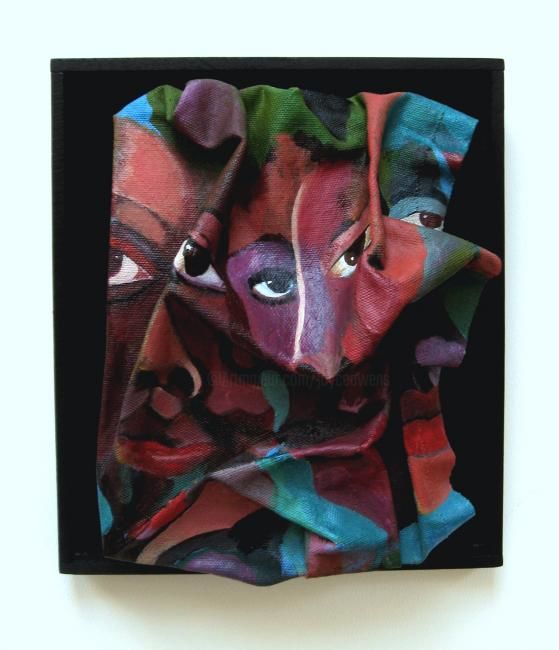 Scultura intitolato "More Than Skin Deep…" da Joyce Owens, Opera d'arte originale, Legno