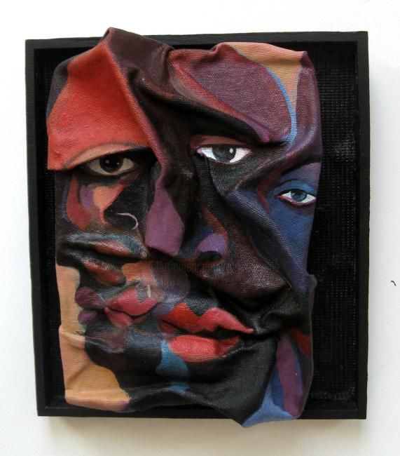 Scultura intitolato "More Than Skin Deep…" da Joyce Owens, Opera d'arte originale, Legno